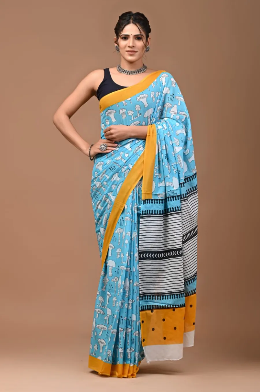 Pure Cotton Mulmul Saree